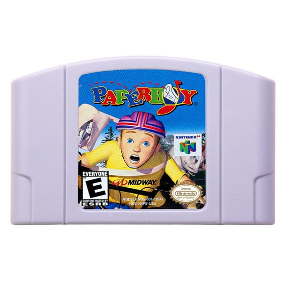 Video Games Compatible for the n64 console, replacement cartridge for Paperboy NTSC