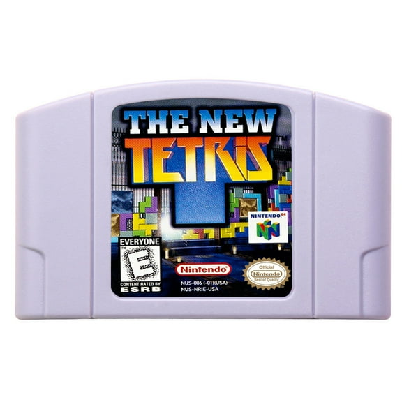 Video Games Compatible for the n64 console, replacement cartridge for The New Tetris NTSC