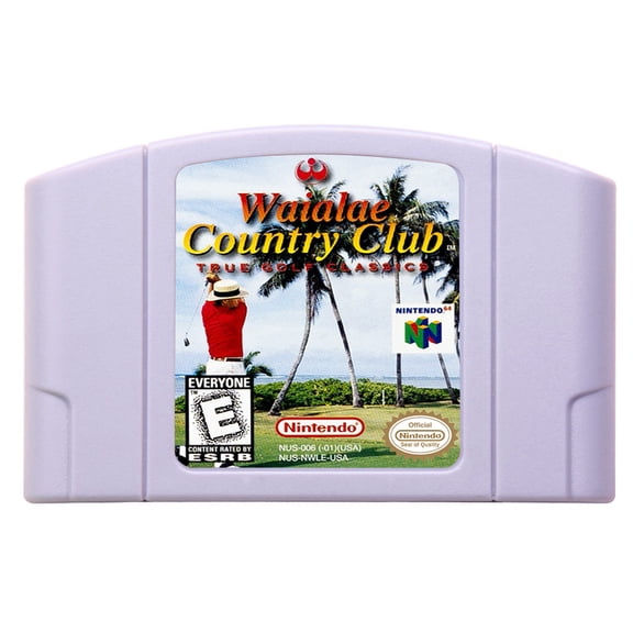 Video Games Compatible for the n64 console, replacement cartridge for Waialae Country Club - True Golf Classics NTSC