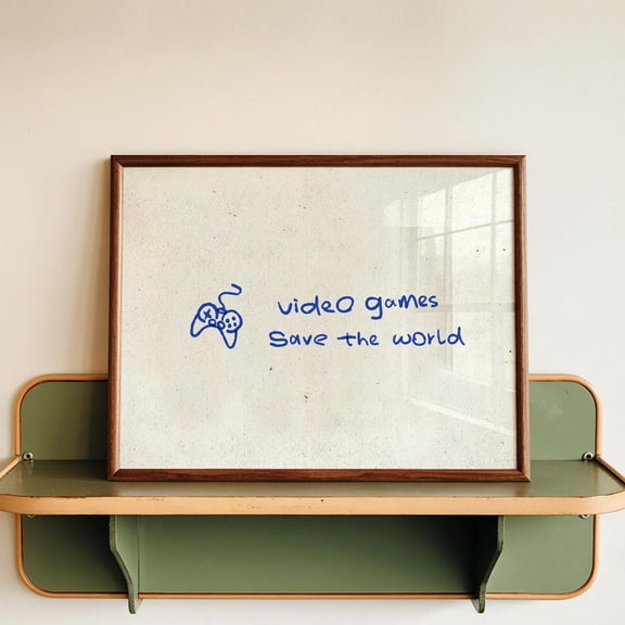 Video Games Save The World Gaming Wall Decor