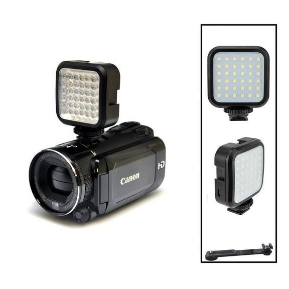 Video LED Light With Power Kit For Sony HDR-CX130 HDR-CX160 HDR-CX300 HDR-CX110 HDR-PJ30 HDR-CX190 HDR-CX200 HDR-CX580 HDR-PJ580 HDR-CX130 HDR-PJ580 HDR-XR160 HDR-CX700 HDR-CX700 HDR-SR12 HDR-CX580 H