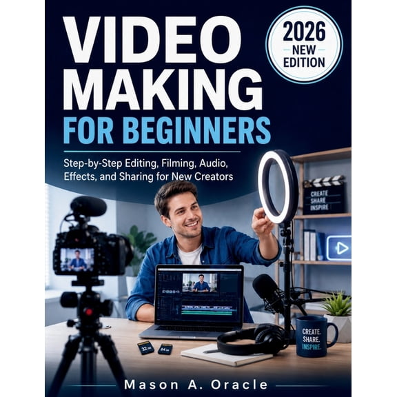 Video Making for Beginners: Step-by-Step Editing, Filming, Audio, Effects, and Sharing for New Creators, (Paperback)