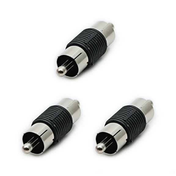 Video Male to Male Couplers 3Pack for Extending Audios Video Cable 35mm Long