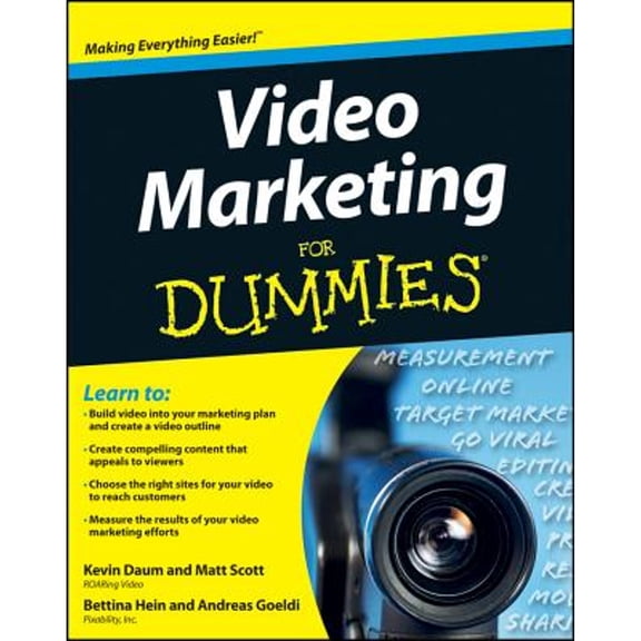 Pre-Owned Video Marketing for Dummies (Paperback) by Kevin Daum, Bettina Hein, Matt Scott