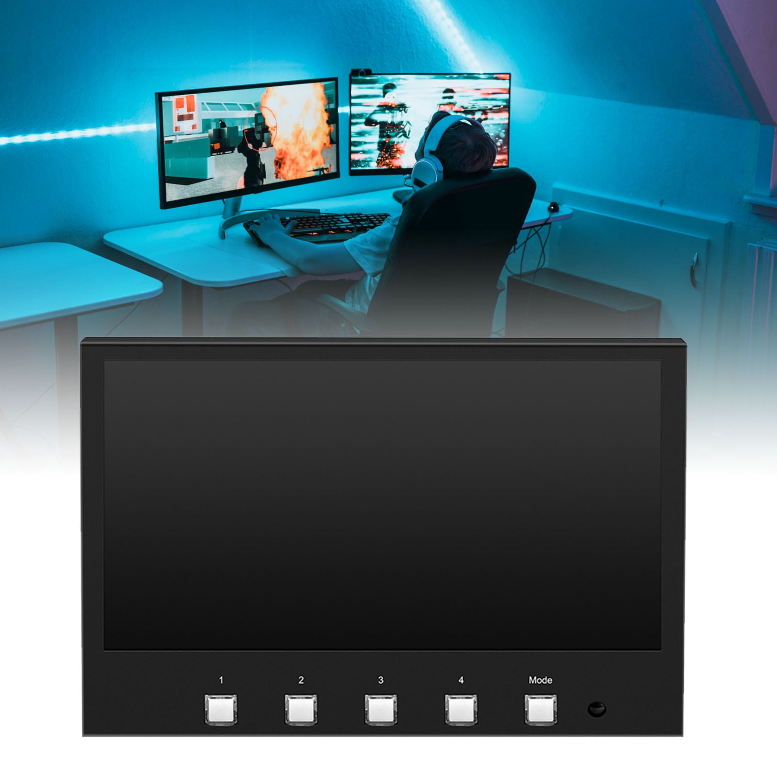 Video Mixer Switcher 4x4K HD Multimedia Interface Input USB3.0 Output Multi Camera Video Mixer