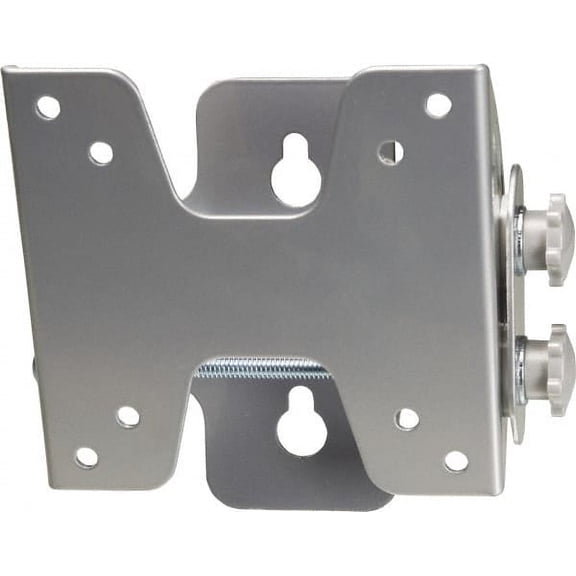 Video Mount Steel, Flat Panel Tilt Mount For 10 to 23" LCD Monitor Silver, 25 Lbs. Load Capacity, 15 Max Tilt Angle, Flush Wall Mount Tilting