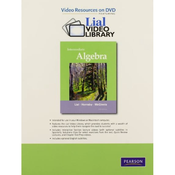 Pre-Owned Video Resources on DVD with Chapter Test Prep for Intermediate Algebra Paperback