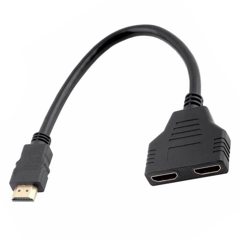 Video Splitter Phones Adapter for TV Dual Monitor Adapter USB Headphone