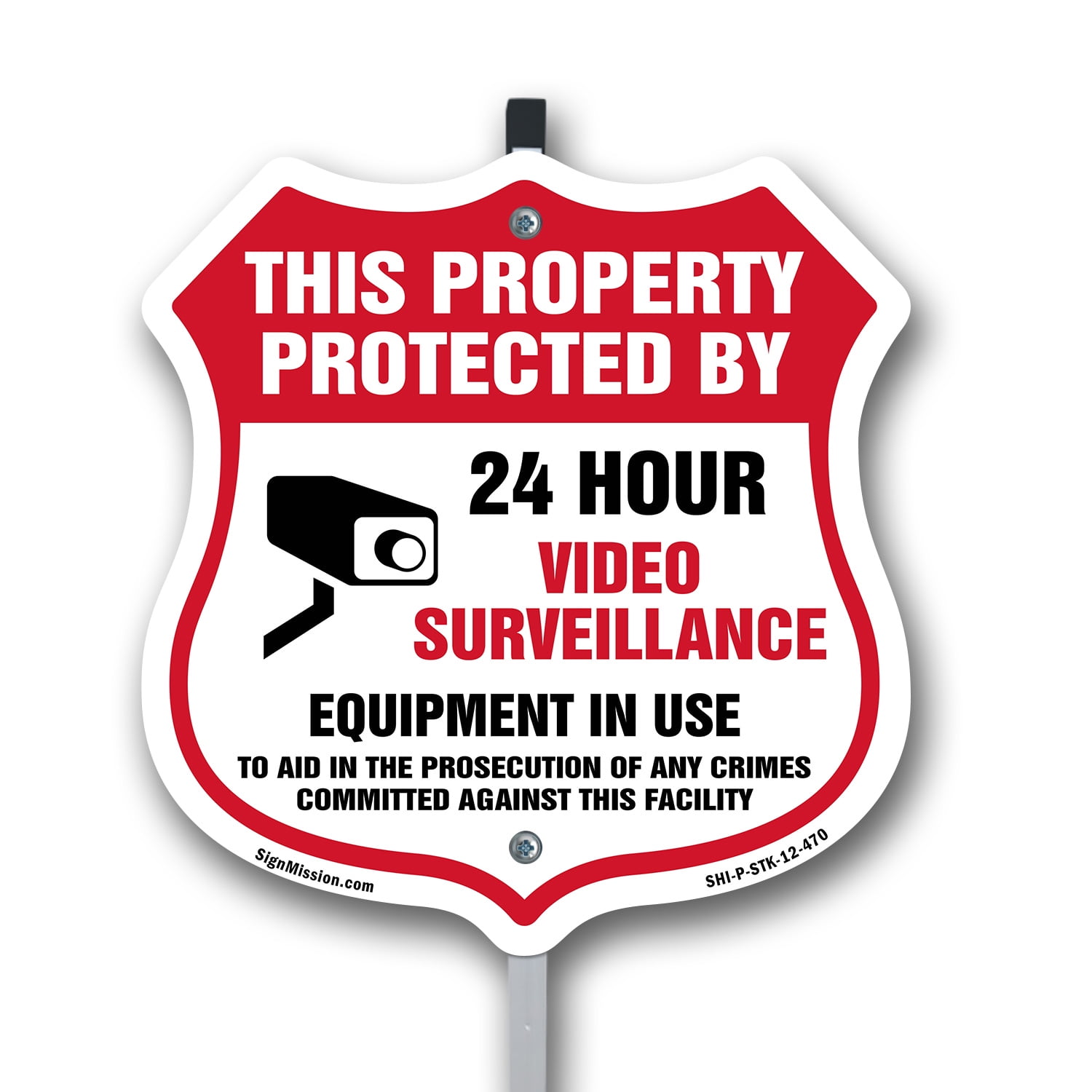Protected By Rign Sign Video Surveillance This Property Protected By 24 Hour Video ...