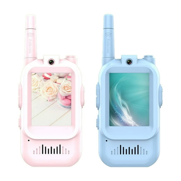 Video Walkie Talkies 2PCS Remote Walkie Talkies with Cameras and Voice Changers are Perfect for Family Games Outdoor Activities Camping Hiking and Christmas and Birthday Gifts