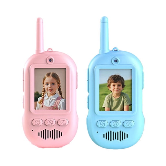 Video Walkie Talkies For Kids, 2 Pack with Real-Time Video Call & HD Display, Range Long For Outdoor Toy Campin Rechargeable
