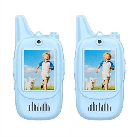 Video Walkie Talkies for Kids, 2 Pack Rechargeable Kids Video Walkie Talkies with Camera for Indoor Outdoor Games, Camping, Hiking for Boys Girls Ages 3-12