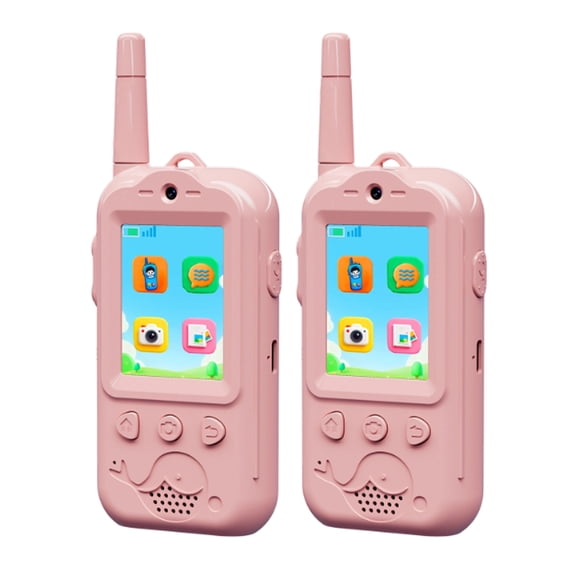 Video Walkie Talkies for Kids for 3-12 Boys Girls,2 Pack Facetime Walkie Talkie with Screen, HD Camera & Voice Changer for Family Games, Hiking, for Grandkids