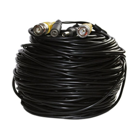 VideoSecu 150 Feet Pre-made All-in-One Video Power Extension Cable for CCTV Surveillance Security Camera DVR System 1LY