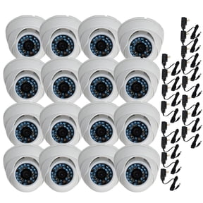 VideoSecu 16 IR Day Night Outdoor CCD Security Camera 480TVL Wide Angle Lens 20 Infrared LED with Powers B4Z