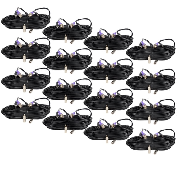 VideoSecu 16x 50 Feet HD Security Camera BNC Video Power Cable Pre-made Connector All-in-One Wire Cord TVI CVI AHD BTi