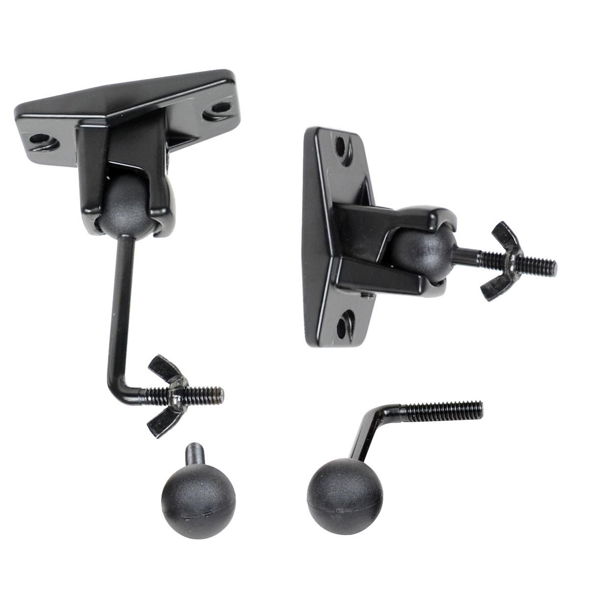 VideoSecu 2 Packs of Ceiling and Wall Speaker Mount Satellite Surround Sound Home Theater Brackets in Black 1ST - image 1 of 4
