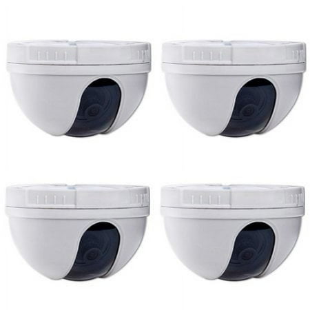 VideoSecu 4 Pack Dome Indoor CCD Security Camera 420TVL 3.6mm Wide Angle Lens for Home CCTV DVR Surveillance System b4d