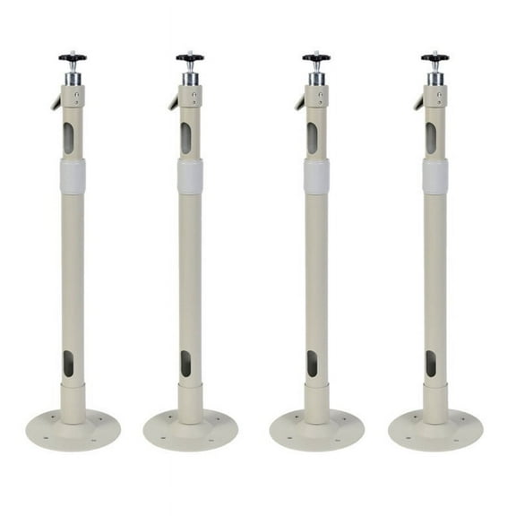 VideoSecu 4 Pack Security Camera Wall Ceiling Mount Bracket Long Drop Heavy Duty Aluminum Length Adjustable Stand 1XW