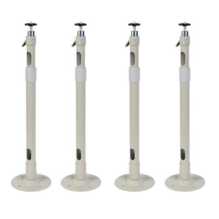 VideoSecu 4 Pack Security Camera Wall Ceiling Mount Bracket Long Drop Heavy Duty Aluminum Length Adjustable Stand WUK