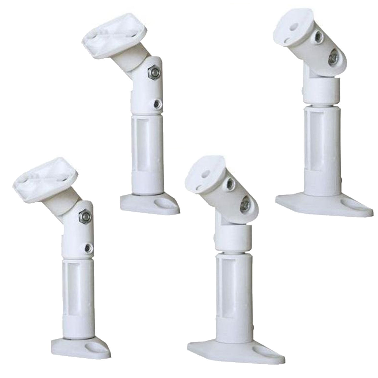 VideoSecu 4 Packs of Satellite Speaker Mounts Mounting on Wall/ Ceiling Home Theater Surround