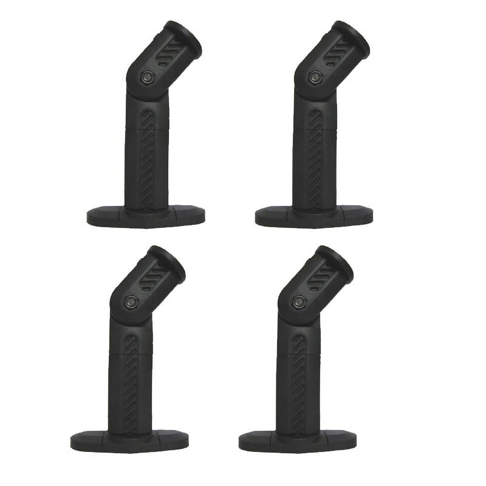 VideoSecu 4 Packs of Wall and Ceiling Speaker Mounts for Home Theater Surround Sound Satellite Speakers Black 1YQ - image 1 of 3