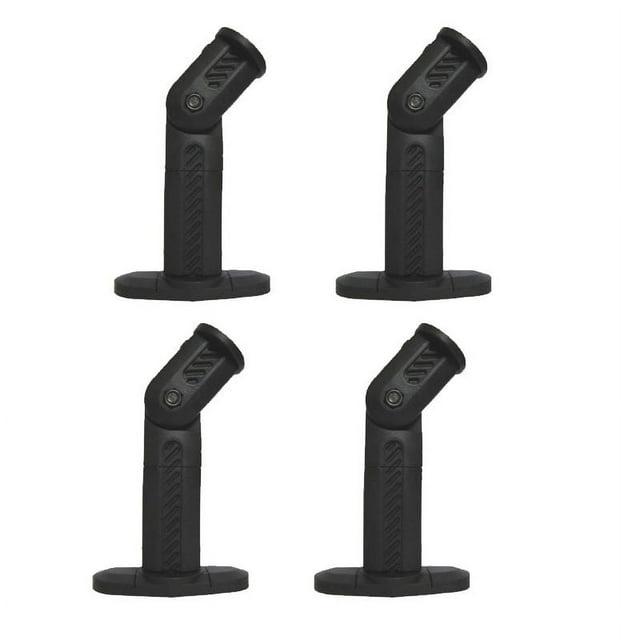 VideoSecu 4 Packs of Wall and Ceiling Speaker Mounts for Home Theater Surround Sound Satellite Speakers Black 1YQ