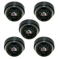 thumbnail image 1 of VideoSecu 5 Dummy Fake Imitation Dome Security Camera Simulated with Flashing Blinking Light for CCTV Surveillance AG7, 1 of 3