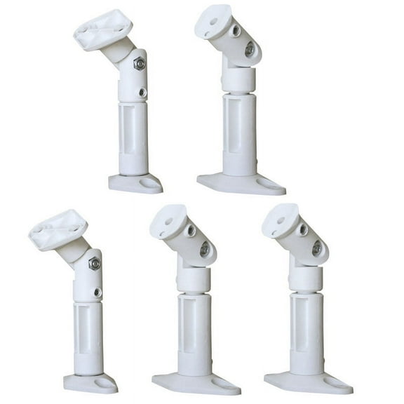 VideoSecu 5 Packs of Ceiling and Wall Speaker Mount Satellite Surround Sound Home Theater Brackets White 1Y0
