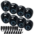 thumbnail image 1 of VideoSecu 8 Pack IR Day Night Vandal Proof 600TVL 65ft IR Range Security Camera Bulit-in 1/3 inch SONY CCD with Powers bzh, 1 of 3