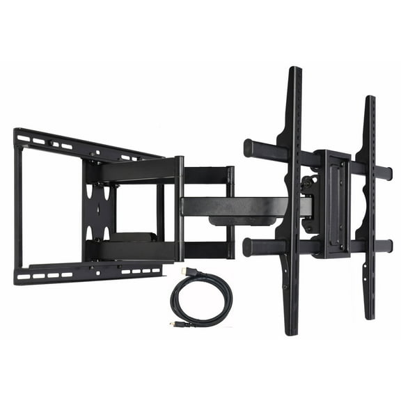 VideoSecu Articulating Full Motion TV Wall Mount for LG 55 60 65 75 86 inch LED LCD Plasma HDTV 60UJ6300 60UJ6540 65UH6030 65UH6150 75SJ8570 75UH8500 86UH9500 Heavy Duty Bracket BCL