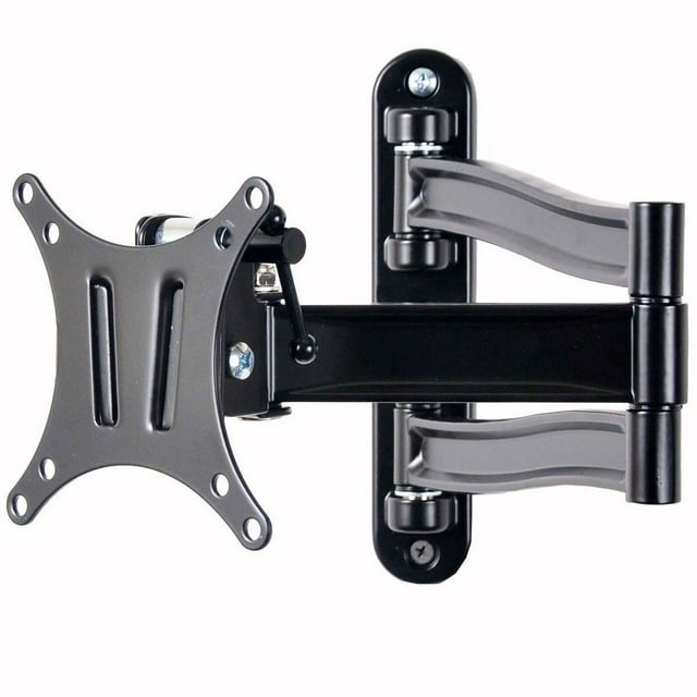VideoSecu Articulating TV Monitor Wall Mount for 15"-29" Tilt Swivel LCD LED Full Motion Flat Panel Screen Bracket with mounting hole patterns 100x100/75x75mm, Removable Plate CYK