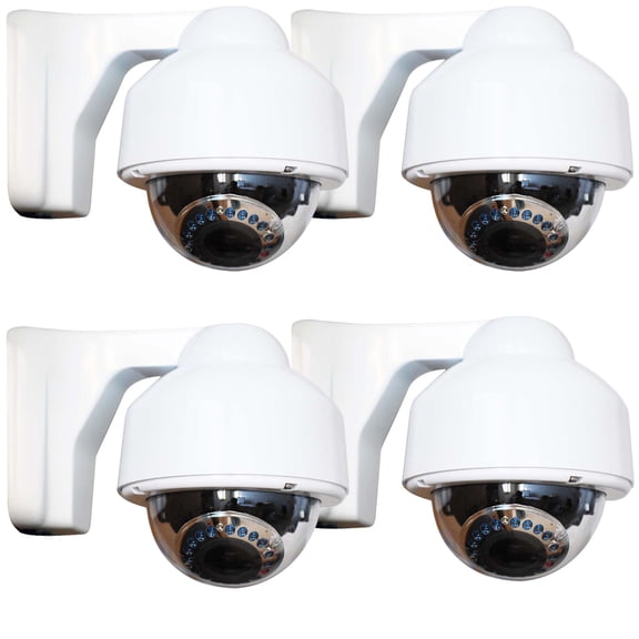 VideoSecu CCTV Surveillance 4x Weatherproof Outdoor Indoor IR Night Vision Security Camera 700TVL Built-in Sony Effio CCD be5