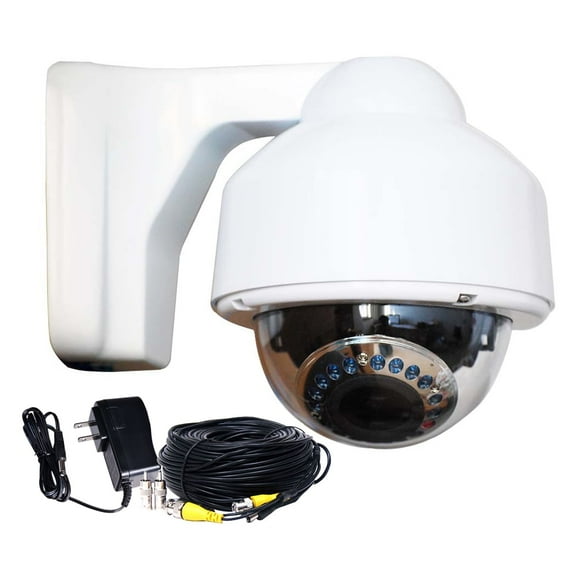 VideoSecu Dome Indoor Outdoor IR Day Night Security Camera Varifocal 3.5~8 mm Lens 700TVL Built-in 1/3" Sony Effio CCD with Power and Cable bz9