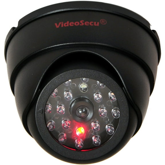 VideoSecu Dummy Security Camera Dome Fake Infrared IR LED Flashing Blinking Indoor for CCTV Home Surveillance BZS