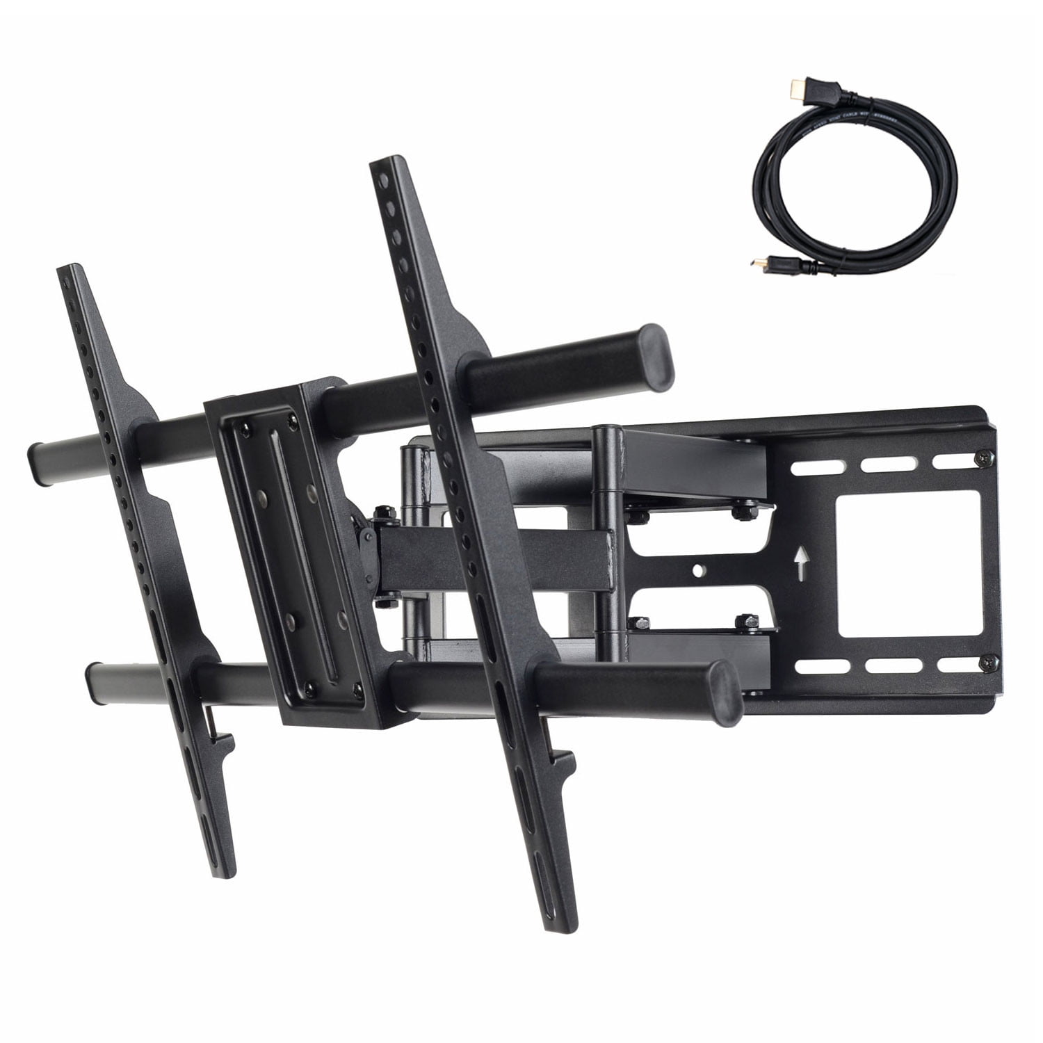 VideoSecu Full Motion TV Wall Mount for most 40-70" LED LCD Plasma HDTV UHD, Articulating Dual Arm with Tilt Swivel Extend for LG Sharp Sony Vizio Panasonic Philips RCA Toshiba Sceptre Display CT0