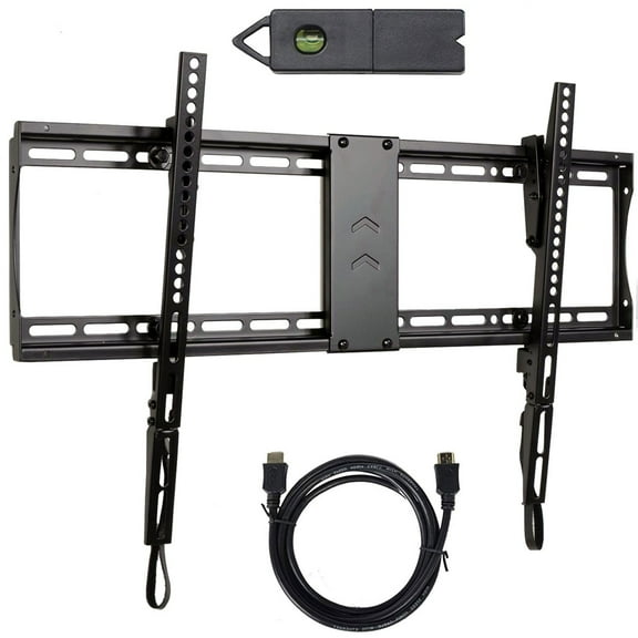 VideoSecu Heavy Duty Tilt Wall Mount for Most 32" to 85" TV LCD LED UHD 3D HDTV Flat Panel Screen Display Bracket with VESA 700x400mm with HDMI Cable BXM
