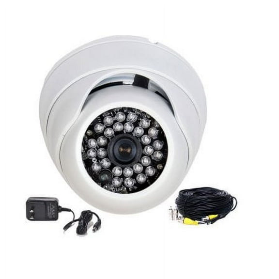 VideoSecu IR Day Night Security Camera Built-in 1/3" Sony Effio CCD 700TVL Vandal Proof Wide View with Power and Cable b6r