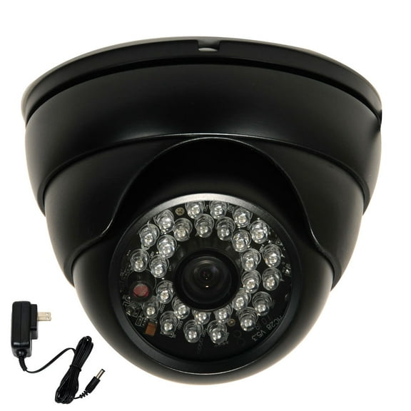 VideoSecu IR Day Night Vision Built-in 1/3 inch SONY Effio CCD 600TVL Security Camera Wide Angle Weatherproof with Power Supply WS1