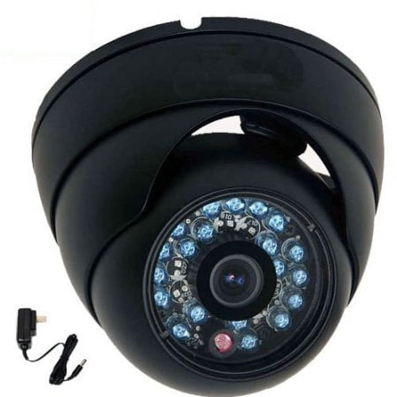 VideoSecu IR Night Vision Weatherproof Wide Angle Security Camera Built-in 1/3 inch Sony CCD 600TVL w/ Power Supply AR4