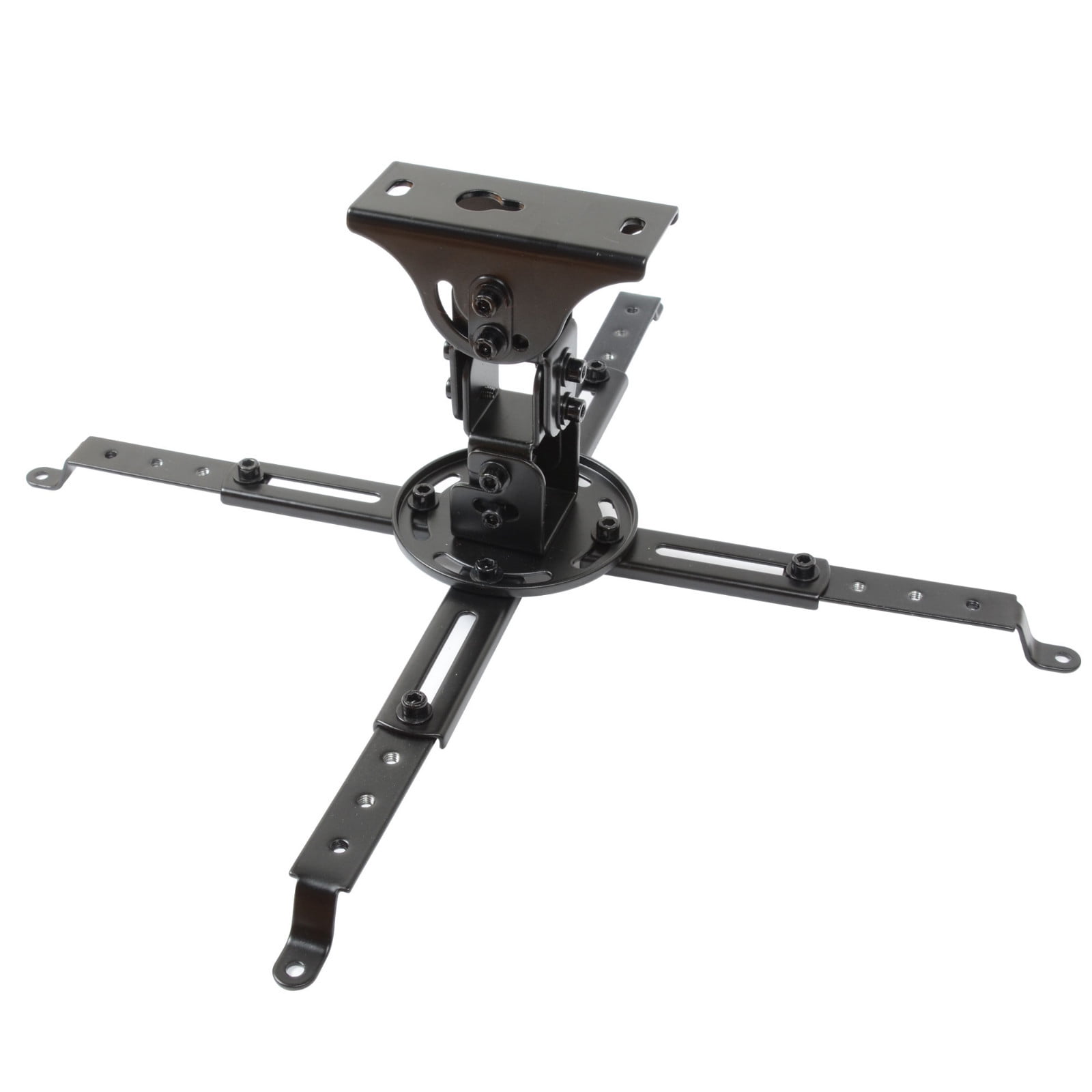 VideoSecu LCD DLP Ceiling Projector Mount with Tilt, Swivel and Rotate Black Bracket for Flat and Vaulted Ceiling bso