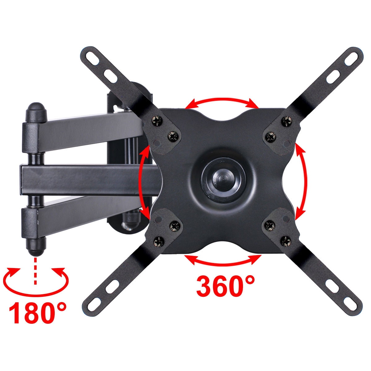 VideoSecu Tilt Swivel TV Wall Mount for Most 27-39 Inch LED LCD HDTV Monitor Flat Panel Screen, Full Motion Articulating Bracket with mounting hole patterns 200x200/100x100mm BLD