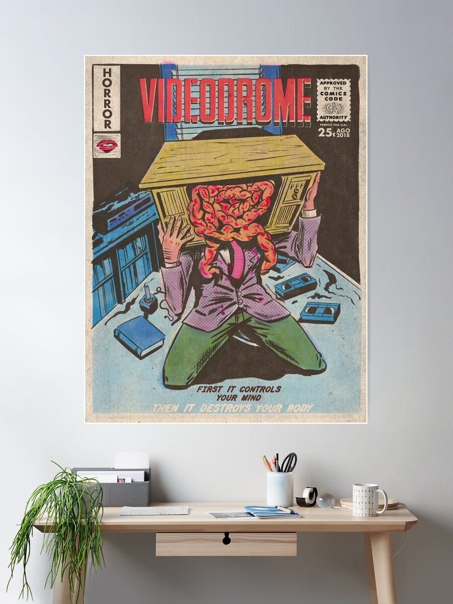 Videodrome (1983) Movie Poster - 24x36 Inches Glossy Print