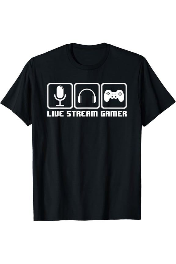 Videogames Live Streaming Gaming Streamer Gift T-Shirt