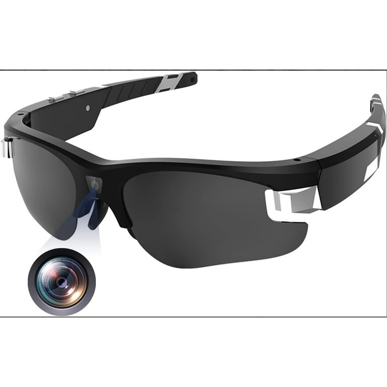 Videoing Camera Sunglasses 1080P Full HD Video Recording Glasses with Polarized UV400 Protection Safety Lenses for Outdoor Sports