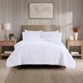 thumbnail image 1 of Videri Home Flannel Sherpa Comforter Set All Season Hollow Fiber Fill (White, King), 1 of 7