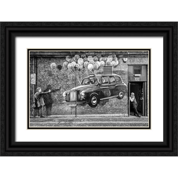 Vidic Grah, Anita 18x13 Black Ornate Wood Framed with Double Matting Museum Art Print Titled - Smoke Break
