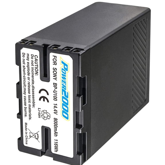 Power2000 116Wh 14.4V 8000mAh Lithium-Ion Replacement Battery for Sony BP-U100