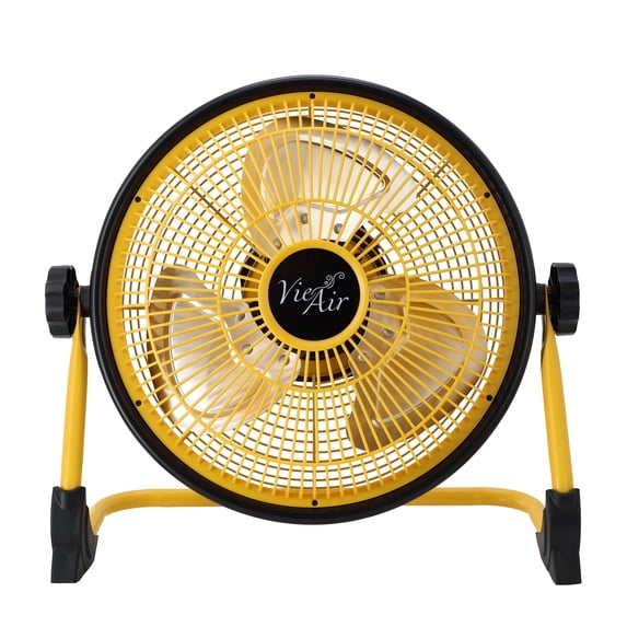 Vie Air 12 Inch Rechargeable Indoor/Outdoor Floor Fan (IPX4 Rated)