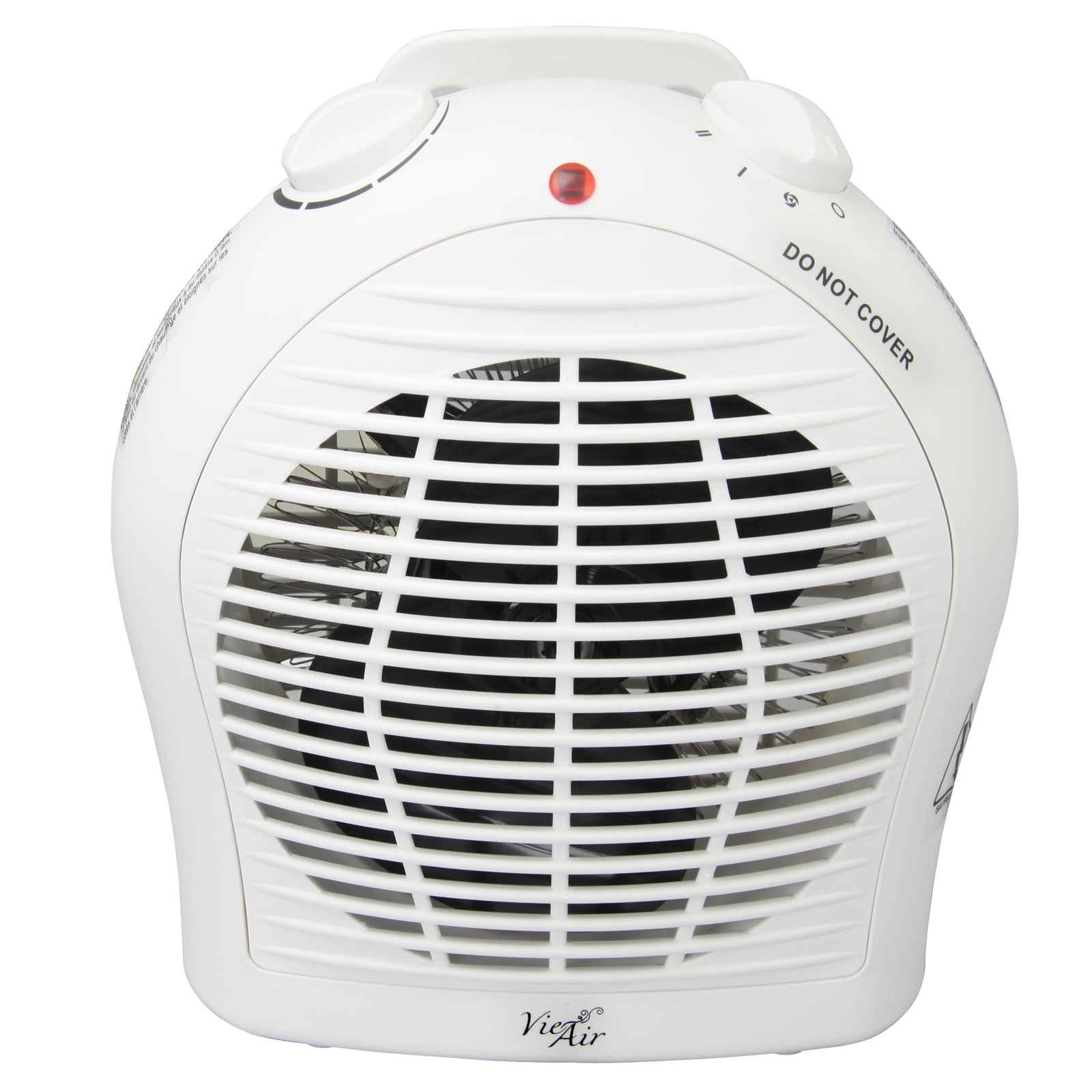Vie Air 1500W Portable 2-Settings White Fan Heater with Adjustable  Thermostat - Walmart.com